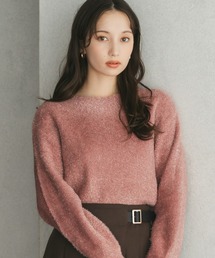シャギーニット」に該当するニット/セーター（ピンク/桃色系・その他総