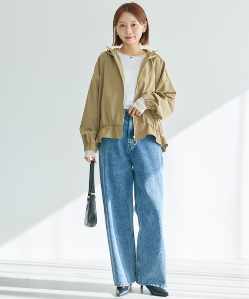 LAVEANGE（ラビアンジェ）の「ワイドストレートデニム（デニムパンツ・レディース・ネイビー/ブルー/ブラック・4L/3L/LL/M/5L）」の8枚目の写真