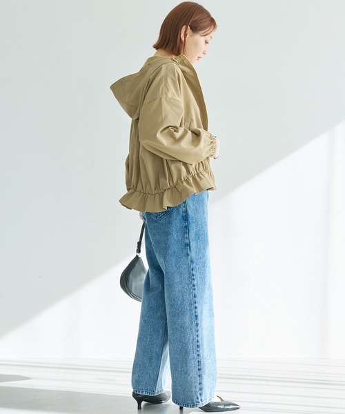 LAVEANGE（ラビアンジェ）の「ワイドストレートデニム（デニムパンツ・レディース・ネイビー/ブルー/ブラック・4L/3L/LL/M/5L）」の11枚目の写真