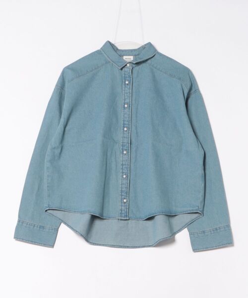 TONAL（トーナル）の「バイカラーギャザースリーブ5分袖シャツ（シャツ