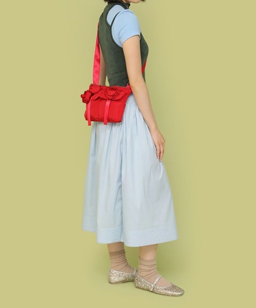 Casselini(キャセリーニ)の「【Casselini】バラモチーフミニショルダー 254-110520(ショルダーバッグ・レディース・シルバー/ブラック/レッド・FREE)」の13枚目の写真