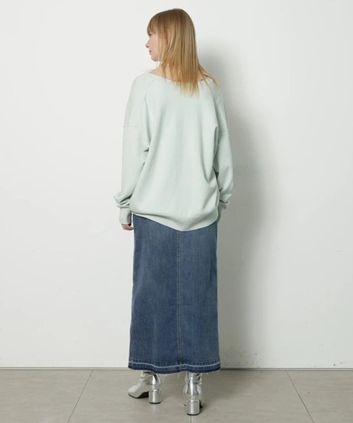 CADUNE（カデュネ）の「デニムタイトスカート（スカート・レディース・ブルー・34/36/38）」の6枚目の写真
