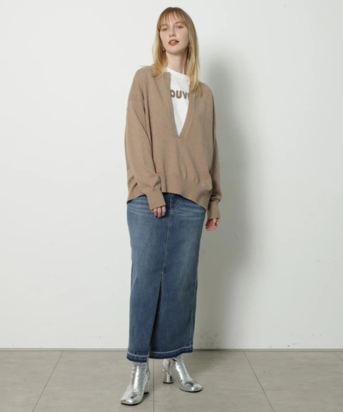 CADUNE（カデュネ）の「デニムタイトスカート（スカート・レディース・ブルー・34/36/38）」の5枚目の写真