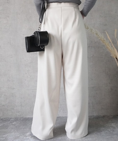 SELECT LEVERY(セレクトリベリー)の「ラップワイドパンツ(その他パンツ・レディース・バーガンディー/アイボリー/カーキ/ブラック・X-LARGE/LARGE/MEDIUM/SMALL)」の7枚目の写真