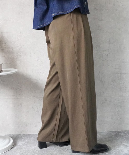 SELECT LEVERY(セレクトリベリー)の「ラップワイドパンツ(その他パンツ・レディース・バーガンディー/アイボリー/カーキ/ブラック・X-LARGE/LARGE/MEDIUM/SMALL)」の9枚目の写真