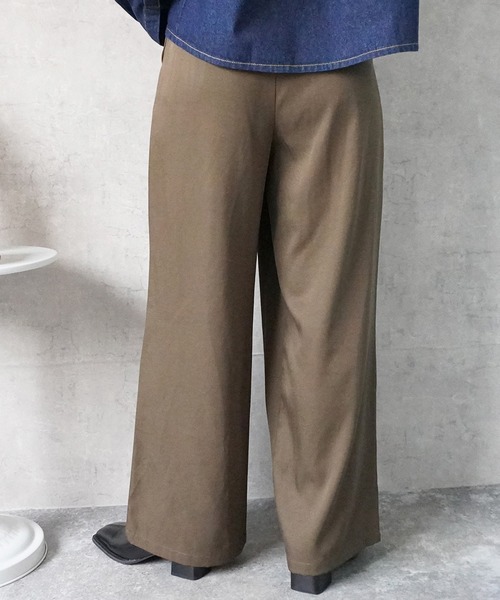 SELECT LEVERY(セレクトリベリー)の「ラップワイドパンツ(その他パンツ・レディース・バーガンディー/アイボリー/カーキ/ブラック・X-LARGE/LARGE/MEDIUM/SMALL)」の10枚目の写真
