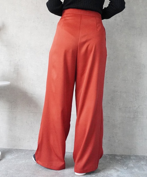 SELECT LEVERY(セレクトリベリー)の「ラップワイドパンツ(その他パンツ・レディース・バーガンディー/アイボリー/カーキ/ブラック・X-LARGE/LARGE/MEDIUM/SMALL)」の13枚目の写真