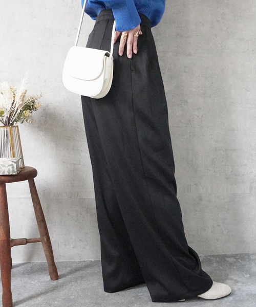 SELECT LEVERY(セレクトリベリー)の「ラップワイドパンツ(その他パンツ・レディース・バーガンディー/アイボリー/カーキ/ブラック・X-LARGE/LARGE/MEDIUM/SMALL)」の15枚目の写真