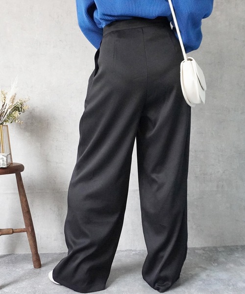SELECT LEVERY(セレクトリベリー)の「ラップワイドパンツ(その他パンツ・レディース・バーガンディー/アイボリー/カーキ/ブラック・X-LARGE/LARGE/MEDIUM/SMALL)」の16枚目の写真