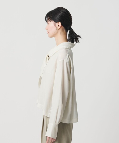 BEAUTY&YOUTH UNITED ARROWS(ビューティーアンドユースユナイテッドアローズ)の「セルロース タイブラウス ウォッシャブル(シャツ/ブラウス・レディース・オフホワイト/ライトブルー・FREE)」の15枚目の写真