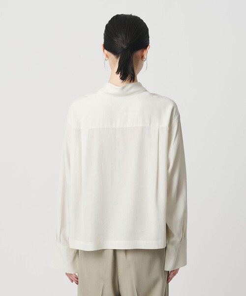 BEAUTY&YOUTH UNITED ARROWS(ビューティーアンドユースユナイテッドアローズ)の「セルロース タイブラウス ウォッシャブル(シャツ/ブラウス・レディース・オフホワイト/ライトブルー・FREE)」の14枚目の写真