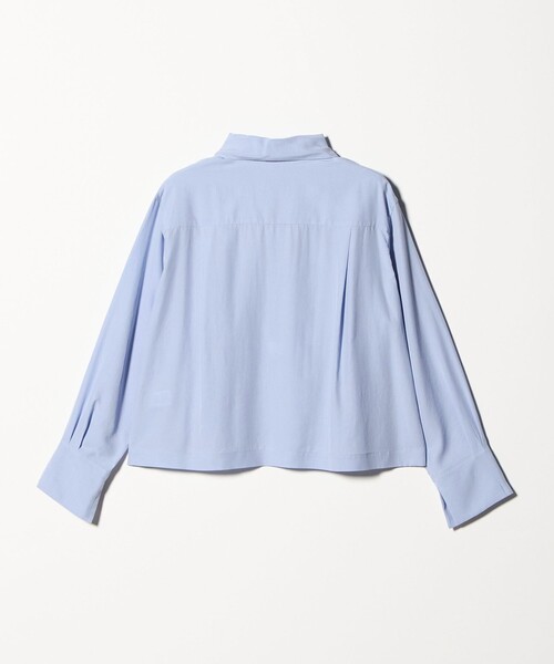 BEAUTY&YOUTH UNITED ARROWS(ビューティーアンドユースユナイテッドアローズ)の「セルロース タイブラウス ウォッシャブル(シャツ/ブラウス・レディース・オフホワイト/ライトブルー・FREE)」の8枚目の写真