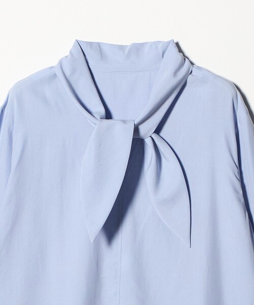BEAUTY&YOUTH UNITED ARROWS(ビューティーアンドユースユナイテッドアローズ)の「セルロース タイブラウス ウォッシャブル(シャツ/ブラウス・レディース・オフホワイト/ライトブルー・FREE)」の9枚目の写真