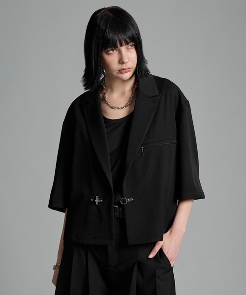 VELNUS（ベルナス）の「【VELNUS】Fireman short sleeve jacket／ファイヤーマンショート半袖ジャケット（テーラードジャケット・メンズ・ブラック・M/L/S）」の7枚目の写真