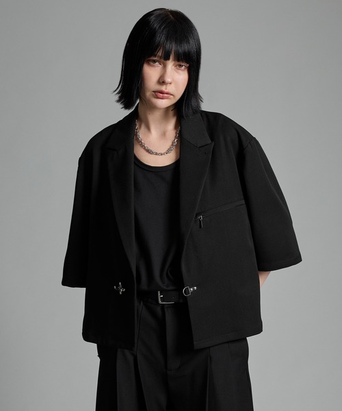 VELNUS（ベルナス）の「【VELNUS】Fireman short sleeve jacket／ファイヤーマンショート半袖ジャケット（テーラードジャケット・メンズ・ブラック・M/L/S）」の8枚目の写真