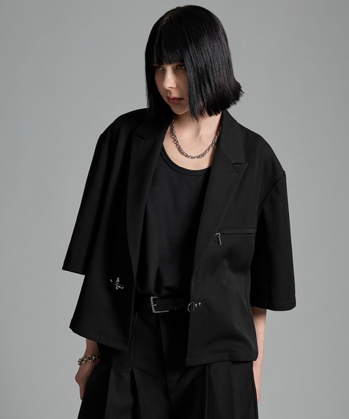 VELNUS（ベルナス）の「【VELNUS】Fireman short sleeve jacket／ファイヤーマンショート半袖ジャケット（テーラードジャケット・メンズ・ブラック・M/L/S）」の9枚目の写真