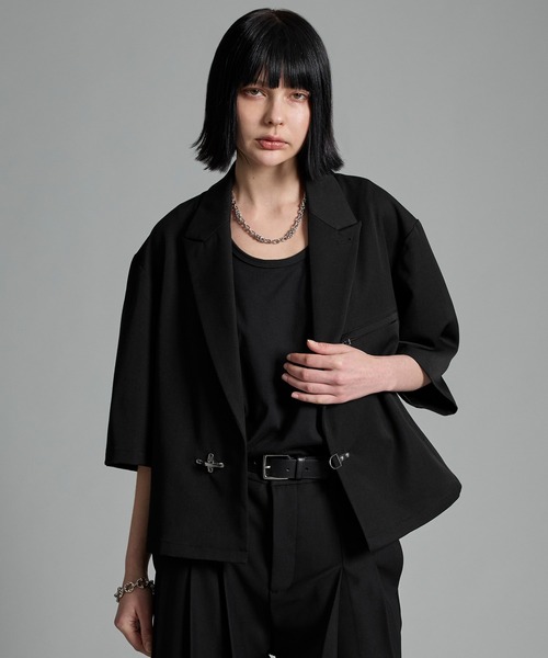 VELNUS（ベルナス）の「【VELNUS】Fireman short sleeve jacket／ファイヤーマンショート半袖ジャケット（テーラードジャケット・メンズ・ブラック・M/L/S）」の10枚目の写真