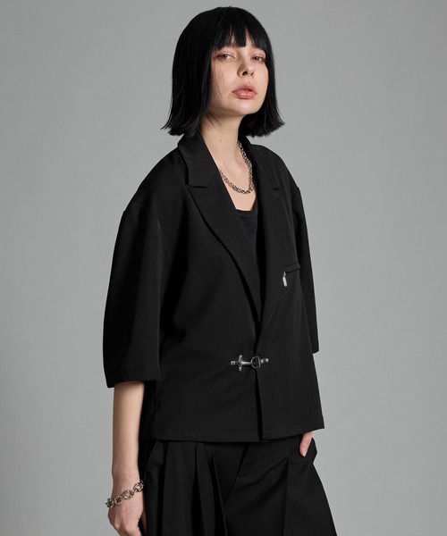 VELNUS（ベルナス）の「【VELNUS】Fireman short sleeve jacket／ファイヤーマンショート半袖ジャケット（テーラードジャケット・メンズ・ブラック・M/L/S）」の12枚目の写真