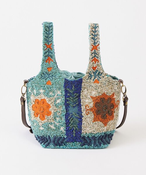 LIVETART（リヴェタート）の「《IMAYIN》ビーズトートバッグ（トートバッグ・レディース・ブルー・FREE）」の4枚目の写真