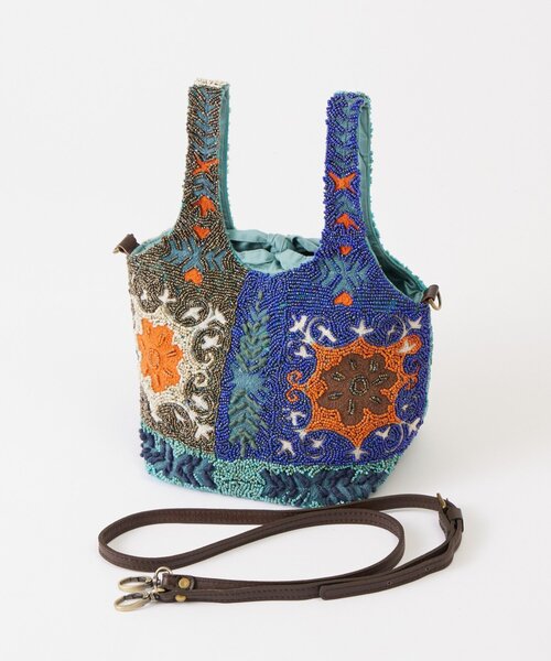 LIVETART（リヴェタート）の「《IMAYIN》ビーズトートバッグ（トートバッグ・レディース・ブルー・FREE）」の7枚目の写真