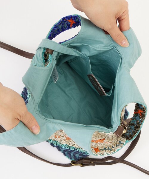 LIVETART（リヴェタート）の「《IMAYIN》ビーズトートバッグ（トートバッグ・レディース・ブルー・FREE）」の8枚目の写真