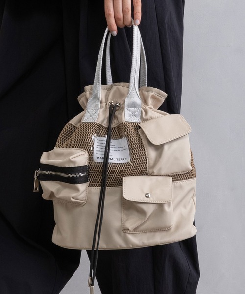 MARECHAL TERRE（マルシャルテル）の「MA-1ショルダーバック（ショルダーバッグ・レディース・カーキ/グレー/ベージュ/ブラック・FREE）」の3枚目の写真