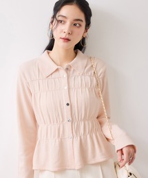 VIS | ギャザーニットカーデ(カーディガン/ボレロ)