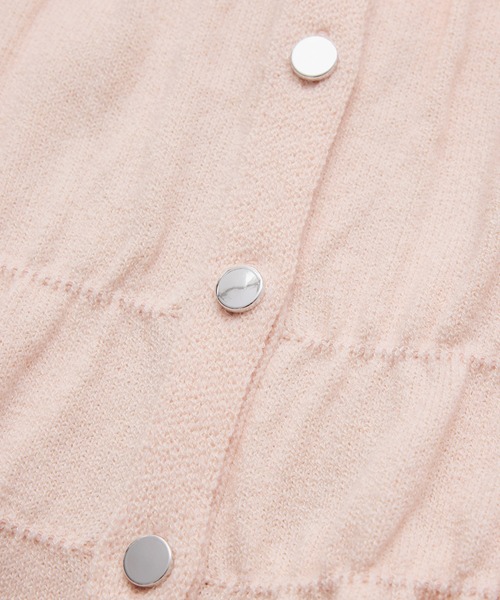 VIS（ビス）の「ギャザーニットカーデ（カーディガン/ボレロ・レディース・ネイビー/オフホワイト/ピンク・FREE）」の6枚目の写真