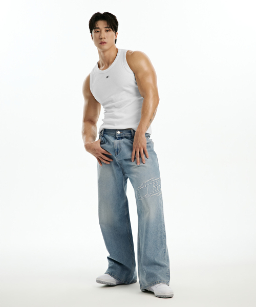 BORN TO WIN（ボーントゥウィン）の「B PENDANT RIBBED SLEEVELESS [WHITE]（Tシャツ/カットソー・メンズ・その他・1/2/3/4）」の7枚目の写真