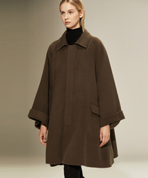 RIDIFI（リディフィ）の「ドレープフレアウール100コート（カーキ）（ダッフルコート）」