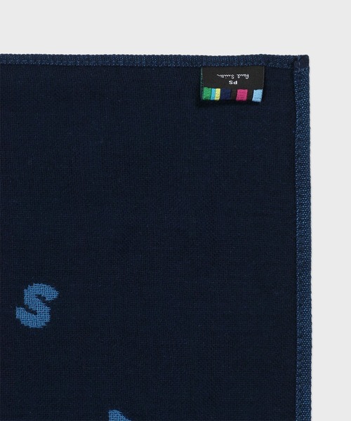 PS Paul Smith（ピーエスポールスミス）の「“Happy” リバーシブル ハンカチ【160368 THANK】（ハンカチ/ハンドタオル・メンズ・ネイビー/ダークグリーン・FREE）」の6枚目の写真