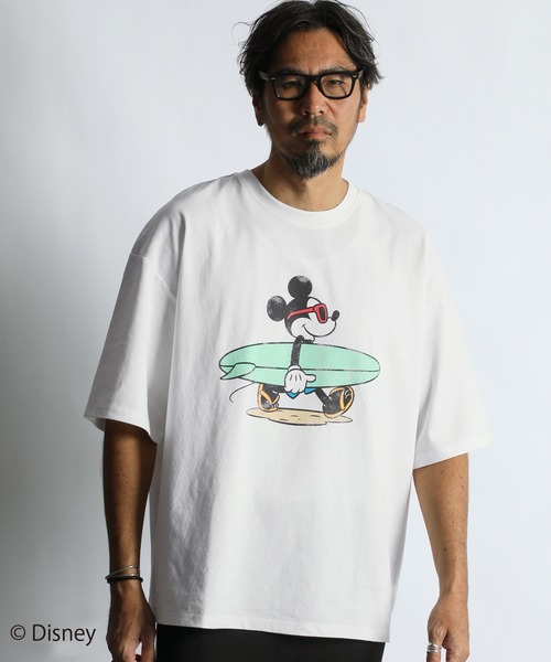 WEB限定アイテム】＜Mickey Mouse＞T-SHIRT 'SURF'：<ミッキーマウス