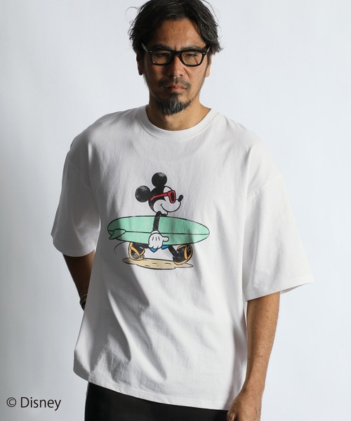 WEB限定アイテム】＜Mickey Mouse＞T-SHIRT 'SURF'：<ミッキーマウス