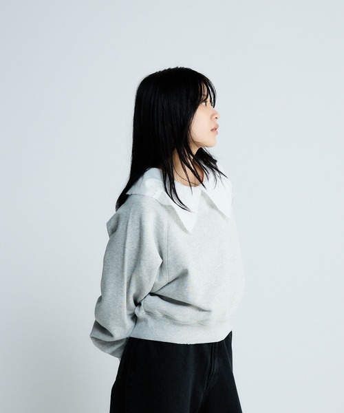 JEANASiS ウデシシュウプルオーバー JEANASIS（ジーナシス）の「ヴィンテージWステッチウラケプルオーバー