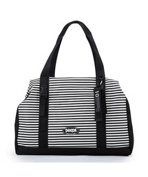 PEEPS（ピープス）の「metro boston bag(stripe_black)（ボストンバッグ）」