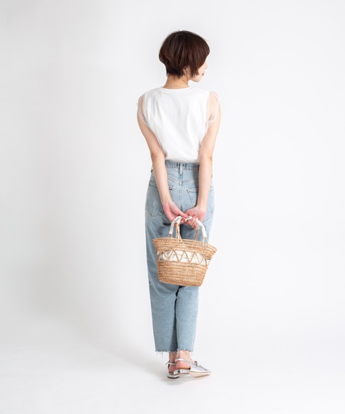 TARANGO（タランゴ）の「【TARANGO】手編み　インナー付き　かごバッグ　ハンドバッグ（かごバッグ・レディース・ナチュラル・FREE）」の5枚目の写真