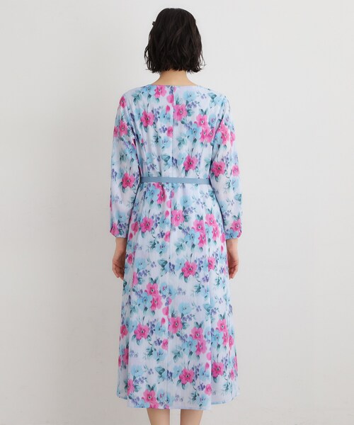 LAURA ASHLEY（ローラアシュレイ）の「【洗える／同柄アイテムあり】フリーサム ヘイズ柄ワンピース（ワンピース・レディース・ホワイト系3/ブルー系5・38/40）」の13枚目の写真