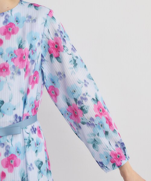 LAURA ASHLEY（ローラアシュレイ）の「【洗える／同柄アイテムあり】フリーサム ヘイズ柄ワンピース（ワンピース・レディース・ホワイト系3/ブルー系5・38/40）」の16枚目の写真