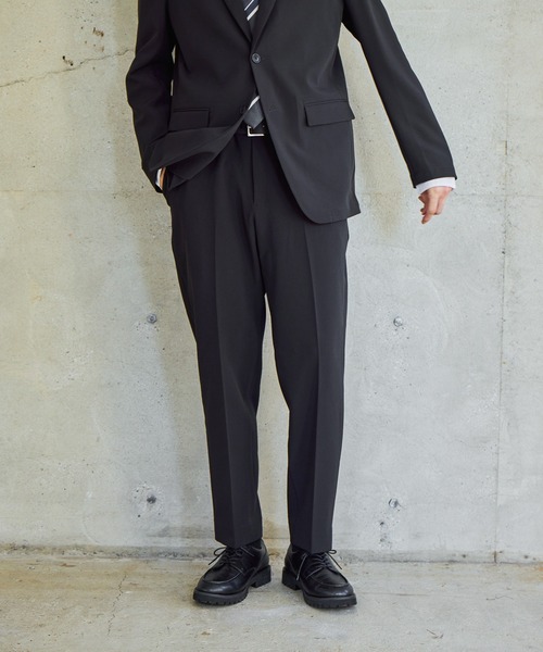 GLOBAL WORK(グローバルワーク)の「アーバンスラックス/Wクロス/612407(スラックス・メンズ・チャコールグレー/ブラック/ネイビー/グレイッシュベージュ・X-LARGE/LARGE/MEDIUM/SMALL)」の2枚目の写真