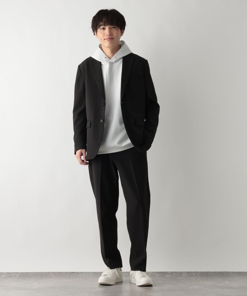 GLOBAL WORK(グローバルワーク)の「アーバンスラックス/Wクロス/612407(スラックス・メンズ・チャコールグレー/ブラック/ネイビー/グレイッシュベージュ・X-LARGE/LARGE/MEDIUM/SMALL)」の5枚目の写真