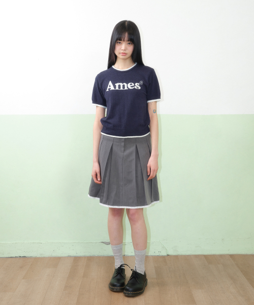 AMESWORLDWIDE（アメスワールドワイド）の「BASIC LOGO KNIT NAVY（ニット/セーター・レディース・その他・FREE）」の4枚目の写真