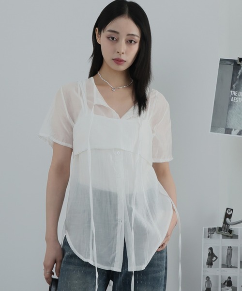 シャツ/ブラウス(半袖/袖なし) ameri SHEER FLOWERBASE PRINT TOP 楽天市場】シャツ ブラウス トップス シアー [C7615] レディース 20代