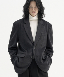 TRIP LE SENS（トリップ ル センス）の「[F/W]カスタムウールセミオーバーブレザー_チャコール（テーラードジャケット）」