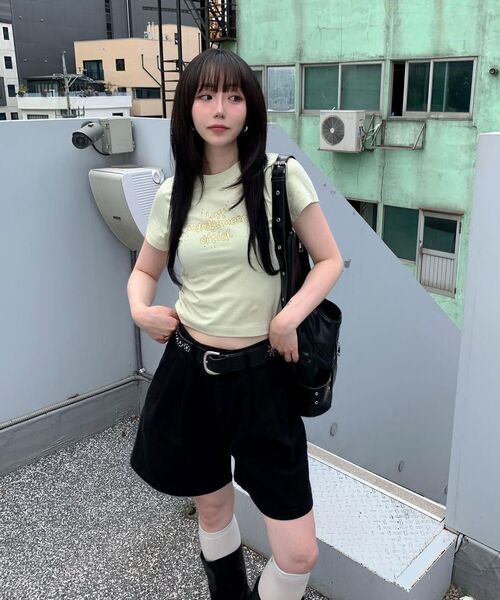 LMCの「WM FN ドゥードゥル クロップド Tシャツ ブラック(Tシャツ/カットソー・レディース・その他・S/M)」の8枚目の写真