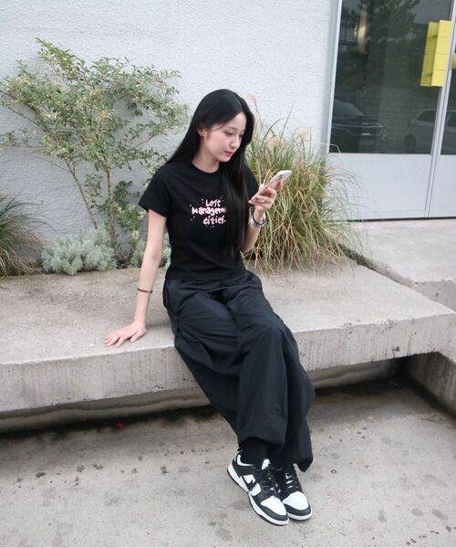 LMCの「WM FN ドゥードゥル クロップド Tシャツ ブラック(Tシャツ/カットソー・レディース・その他・S/M)」の7枚目の写真