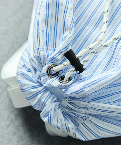 UMBRO（アンブロ）の「UMBRO/アンブロ SP Packable Mini Bag/別注 チェック＆ストライプ パッカブル ミニバッグ（バックパック/リュック・メンズ・ホワイト/ブラック/ネイビー/ブルー/グリーン・ONE SIZE）」の12枚目の写真