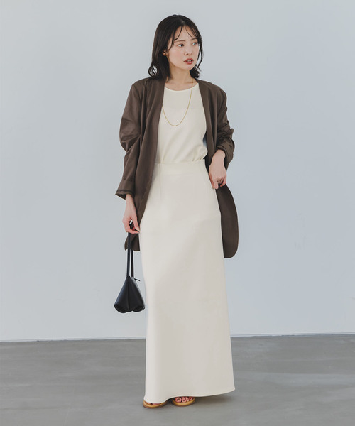 Noble(ノーブル)の「【洗える】コンフォートジャージーアメスリトップス(シャツ/ブラウス・レディース・ブラック/ホワイト・FREE)」の17枚目の写真