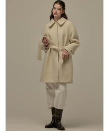 BEMUSE MANSION（ビミューズマンション）の「New raglan half coat - Light beige（チェスターコート）」