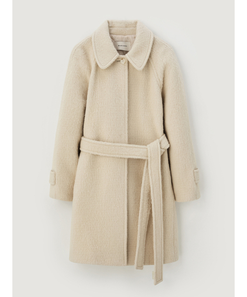 BEMUSE MANSION(ビミューズマンション)の「New raglan half coat - Light beige(チェスターコート・レディース・オートミール・FREE)」の5枚目の写真