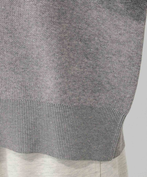 GLOBAL WORK（グローバルワーク）の「シャツカラードッキングニット/640405（ニット/セーター・レディース・ライトグレー/オフホワイト・MEDIUM/LARGE）」の18枚目の写真